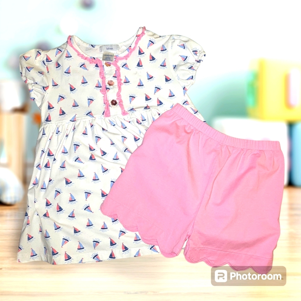 Ishtex youth girl 2pc matching set sz 8